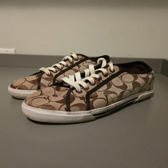 6. Coach Kameron Signature Sneakers – Brown Monogram – Size 8.5B - Picture 2 of 5